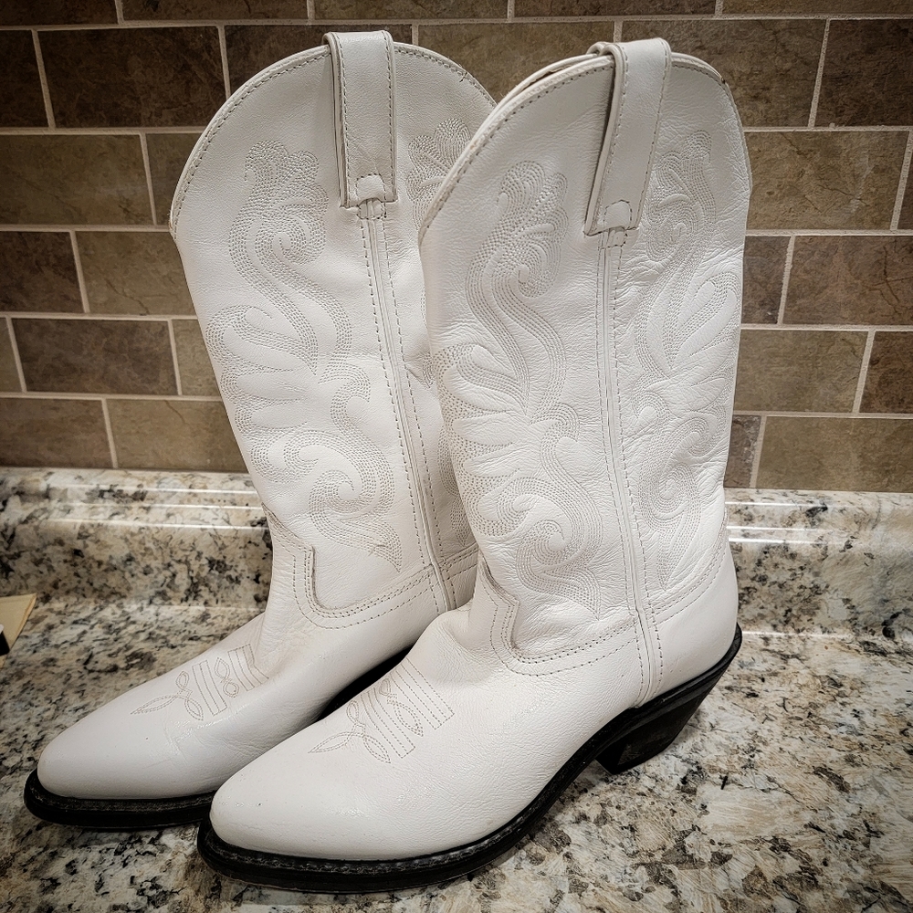 Durango White Cowboy Boots 6.5